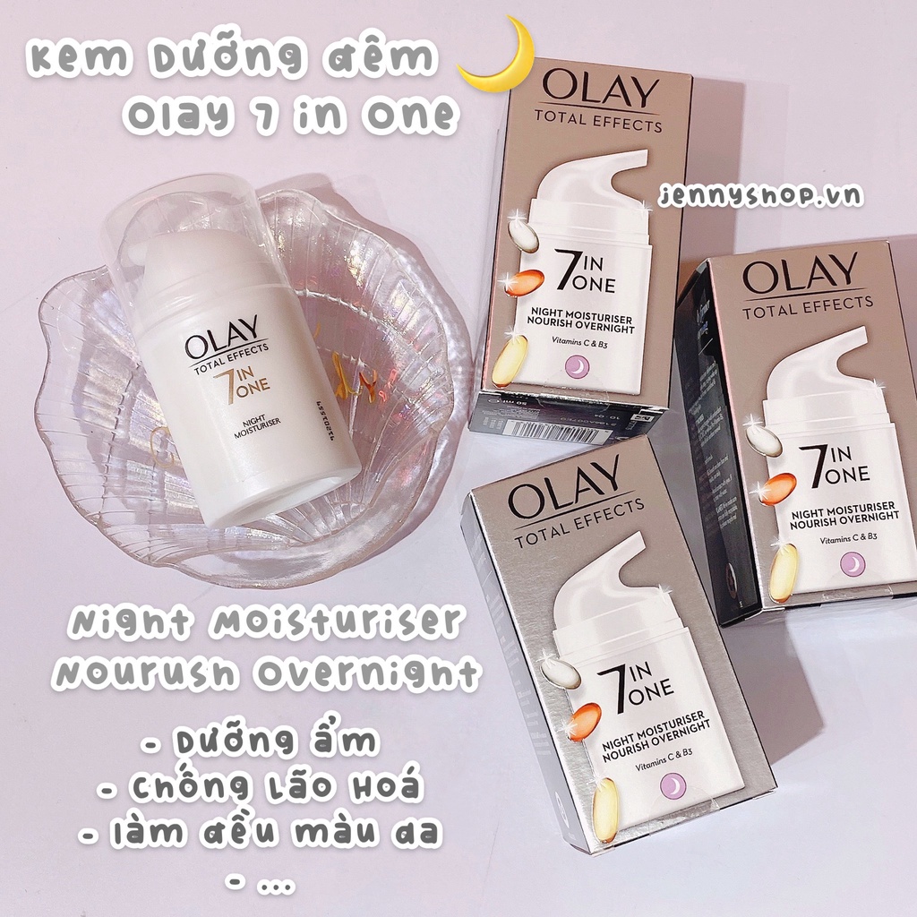 Kem Dưỡng Da Ngày &amp; Đêm Olay Total Effects 7 in 1 Moisturiser Nourish 50ml