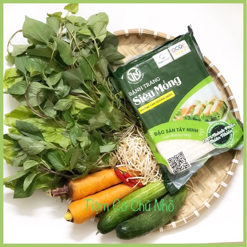 Bánh tráng siêu mỏng không cần nhúng nước Tân Nhiên-tiêu chuẩn xuất khẩu- 400g-đặc sản Tây Ninh (hàng có sẵn)