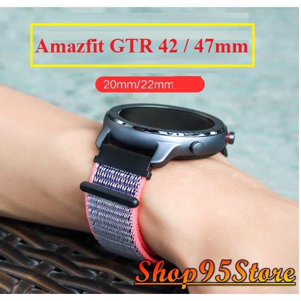 Dây đeo nylon Sport Loop dành cho Xiaomi Amazfit GTR 42MM 47MM