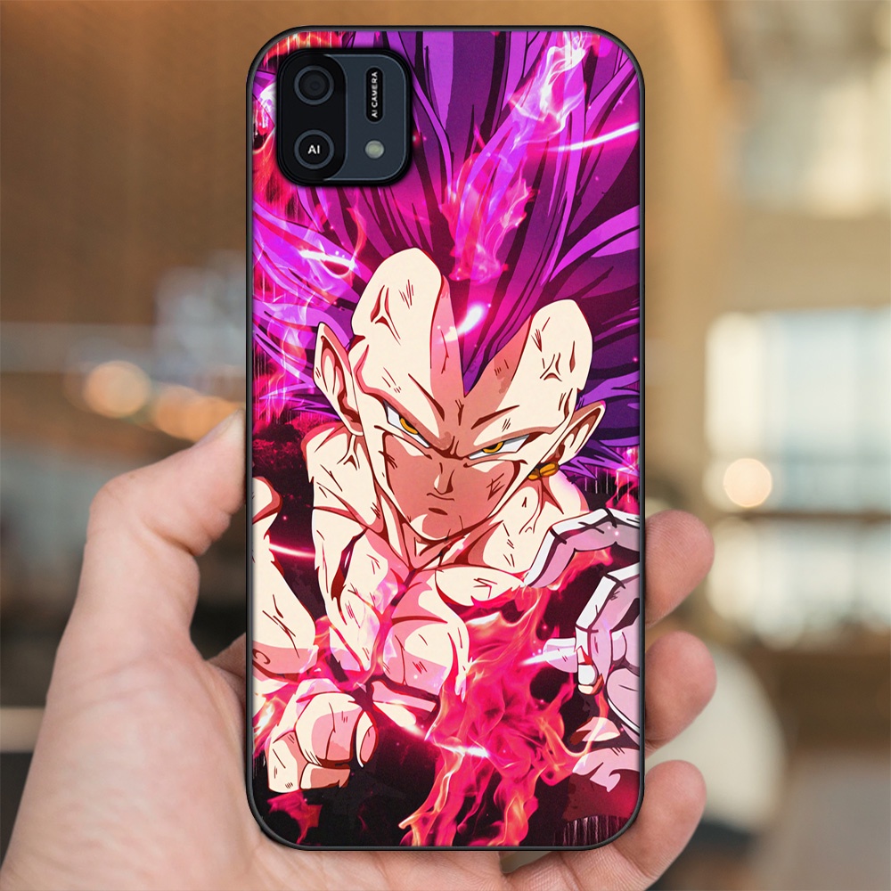 Ốp lưng Oppo A16K viền đen in hình Vegeta Dragon Ball