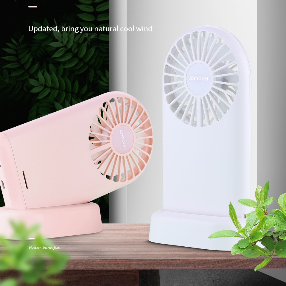 [Sạc Cả Điện Thoại] Quạt Cầm Tay Tích Điện Kiêm Sạc Dự Phòng Cho Điện Thoại Có Đế Đứng Pin Cực Khỏe | BigBuy360 - bigbuy360.vn