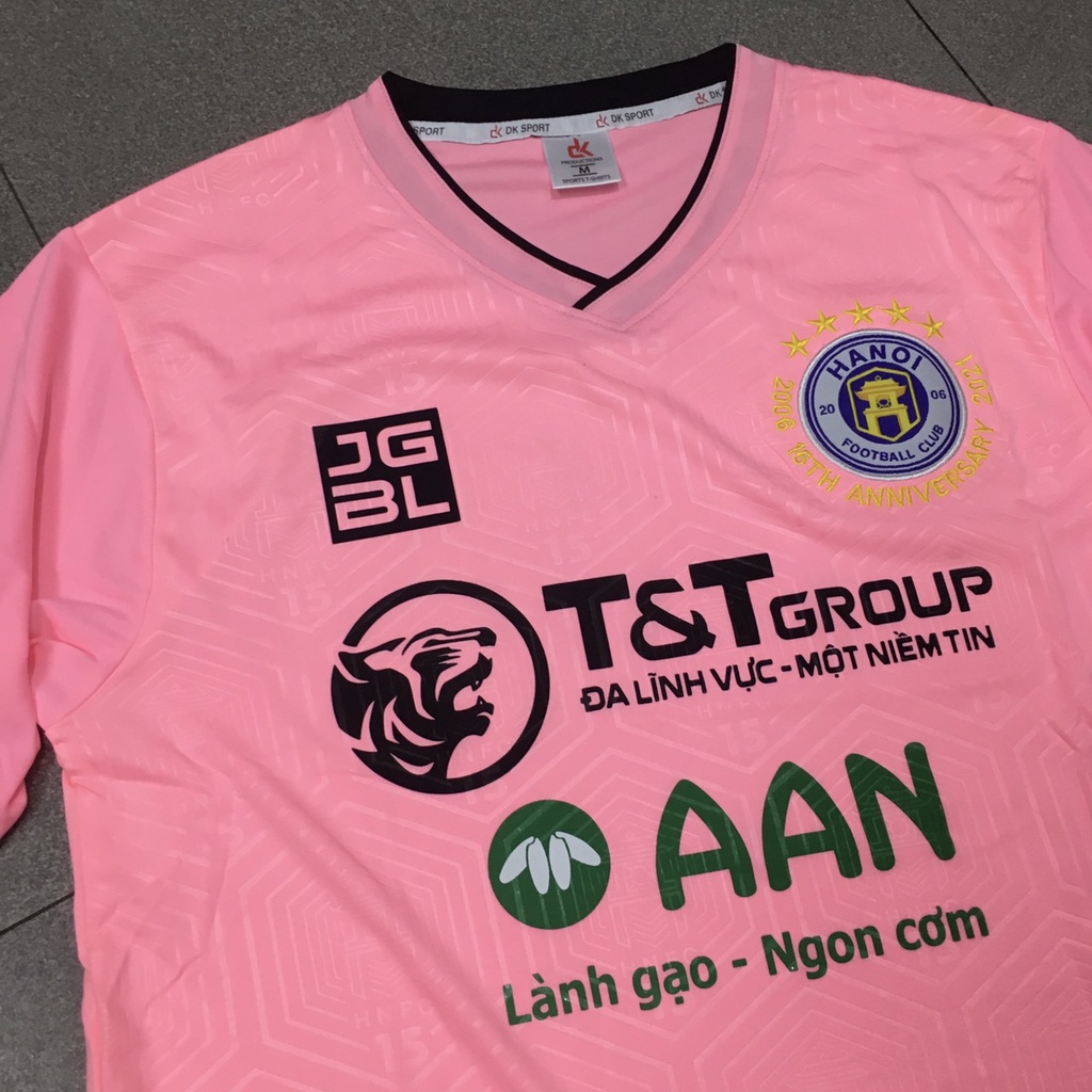 Bộ quần áo đá banh Hà Nội Hồng Vl2021 FLG