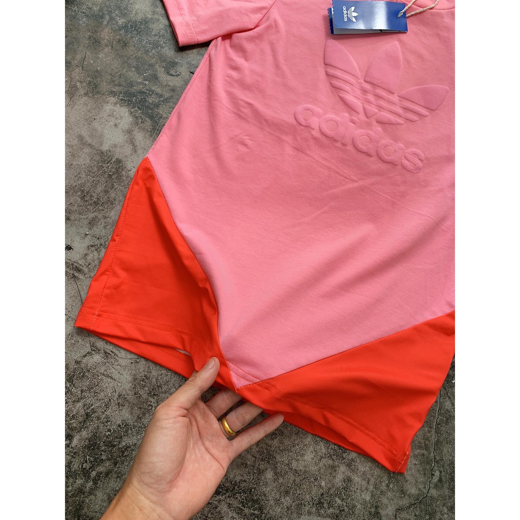 (HÀNG XUẤT XỊN) Áo das hồng phối đỏ, logo chìm, Có quần (legging + shorts) phối kèm | BigBuy360 - bigbuy360.vn