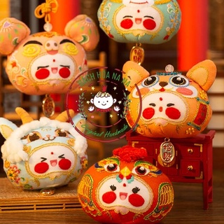 Diy kit nguyên liệu thêu tay thủ công túi thơm 12 con giáp - kit nguyên liệu nghề thêu tay thủ công/ bách hoá na na