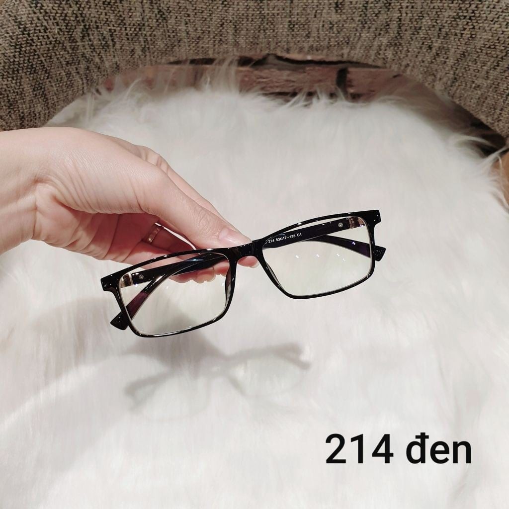 Gọng kính cận vuông thời trang giá rẻ mã 214 mắt kính nhựa dẻo cho cả nam và nữ kính măt Bunny
