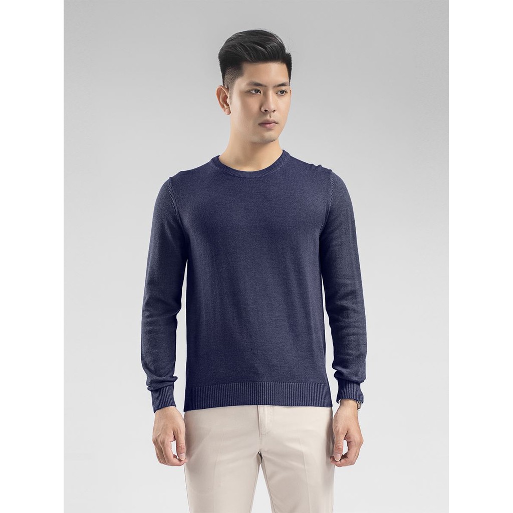 Áo len Aristino AWO001W8 cổ tròn, nhẹ nhàng, đủ màu sắc - màu xám M