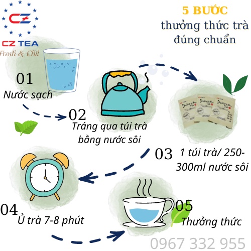 Trà Sen túi lọc - DƯỠNG TÂM TRÀ an thần, dễ ngủ, thư giãn, giảm căng thẳng, giảm mỡ máu, hạ huyết áp, phòng chống tchống