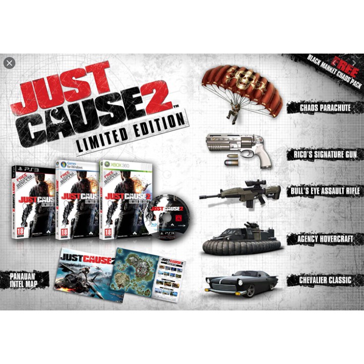 Đĩa trò chơi Just Cause 2 trên hệ máy ps3
