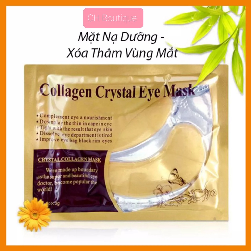 [Combo 2 Cặp] Mặt Nạ Dưỡng Làm Mờ Quầng Thâm Mắt Collagen Crystal Eyes -naturequeenhcm