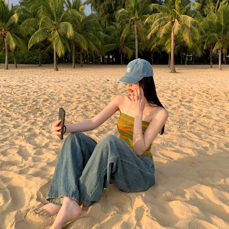 Áo ống ZHELIHANGFEI dệt kim kiểu dáng quyến rũ cho nữ