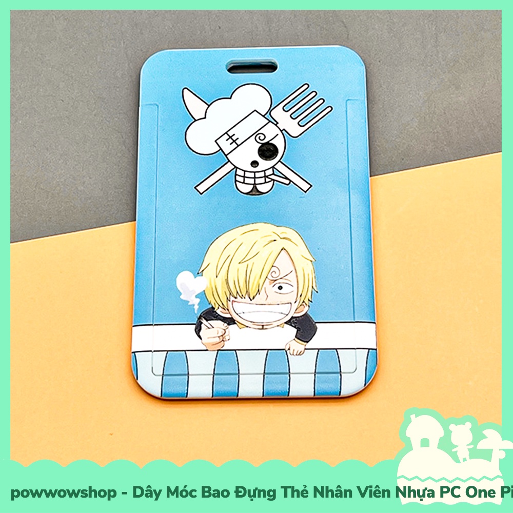 Dây Móc Bao Đựng Thẻ Nhân Viên Nhựa PC Mẫu Nhân Vật Hoạt Hình Anime Manga One Piece