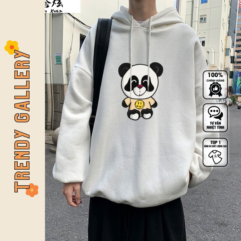 Áo Hoodie Nam In Hình Gấu Trúc Drew Trendy Gallery, Hoodie Nam Nữ Form Rộng Basic Đáng Yêu TV5026