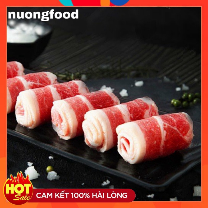 500g Ba Chỉ Bò Cuộn Mỹ thả lẩu - nướng siêu ngon - nuongfood