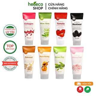 Sữa rửa mặt làm sạch sâu chiết xuất trà xanh PURE MIND GREEN TEA SO FRESH CLEANSING FOAM 100ml - Hàn Quốc Chính Hãng