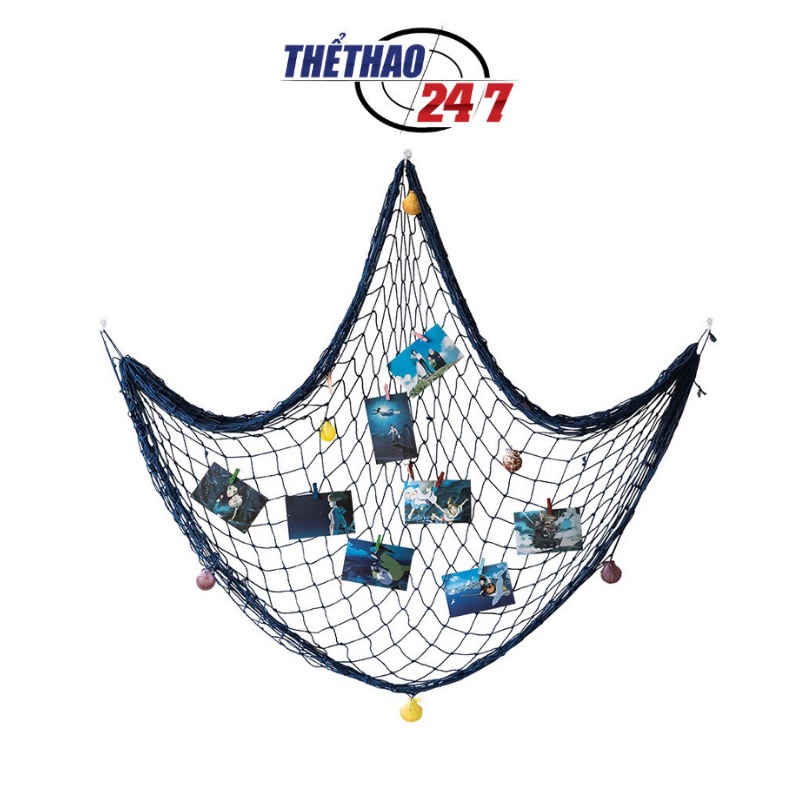 Lưới Đánh Cá Treo Tường Trang Trí, Lưới Trang Trí Phòng Chụp Ảnh Phong Cách Địa Chung Hải