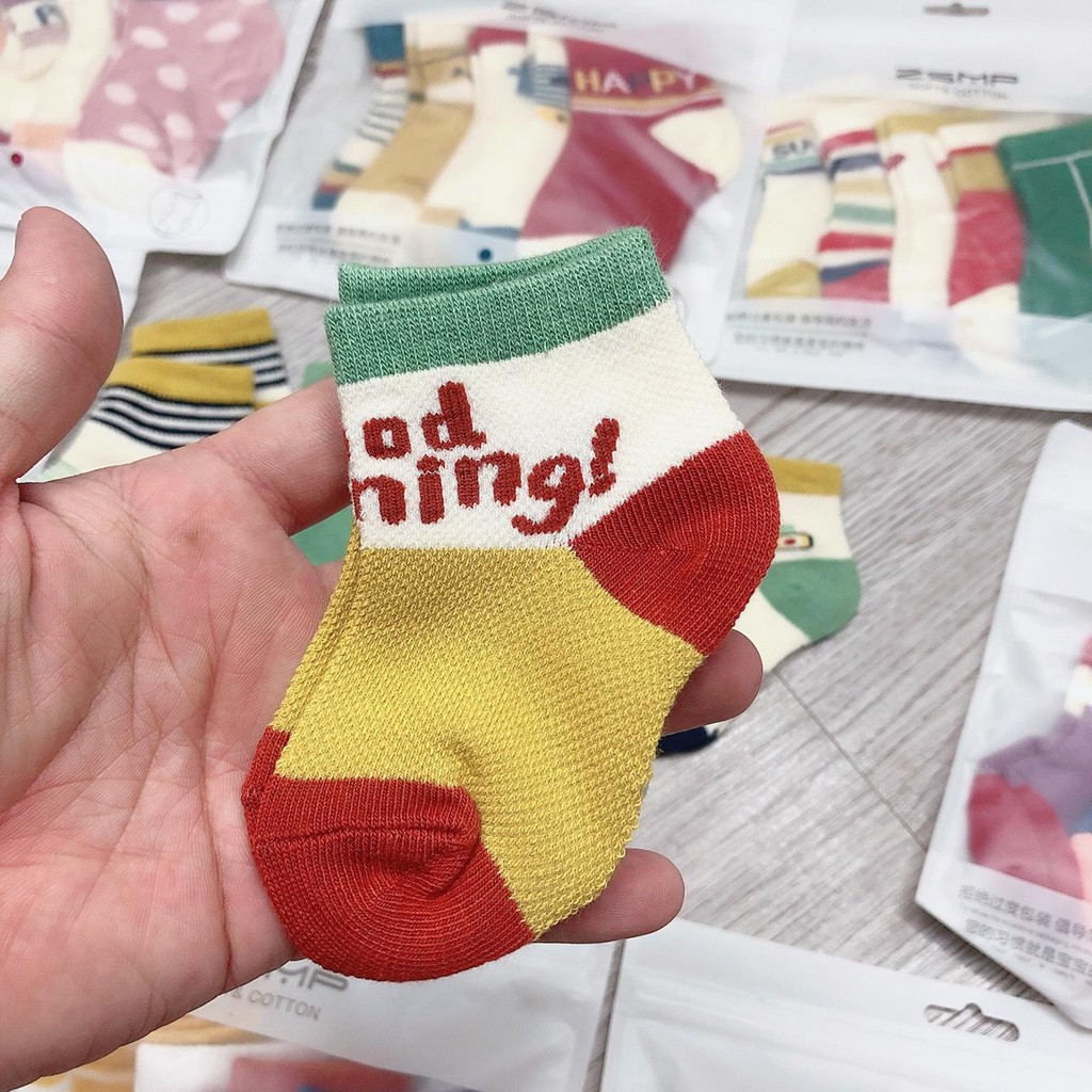 Set 5 đôi tất hoạt hình - mẫu thu đông
