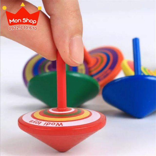 Đồ chơi gỗ - Cù Quay WODI TOYS Nhiều Màu Sắc