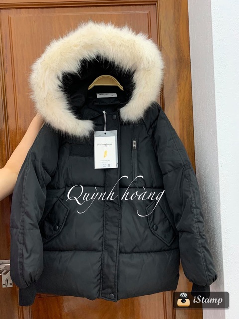 Áo khoác phao trần bông, mũ lông đại hàn phong cách Hàn Quốc kiểu dáng mới 2021 | BigBuy360 - bigbuy360.vn