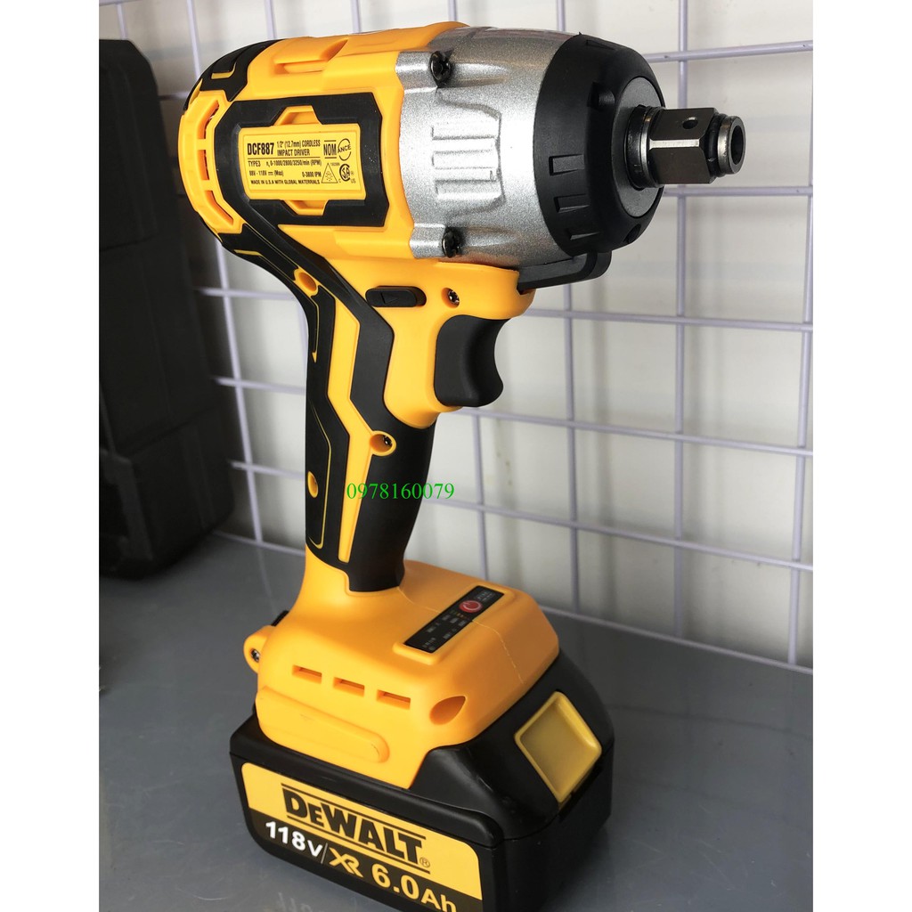 Máy Siết Bulong và Bắt Vít DEWALT 118V Made in U.S.A. Tặng đầu khẩu 22mm