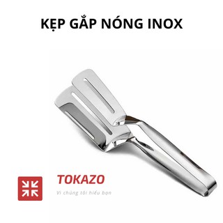 Kẹp gắp nóng thức ăn bằng inox, mã TOKAZO_GAP_KEP