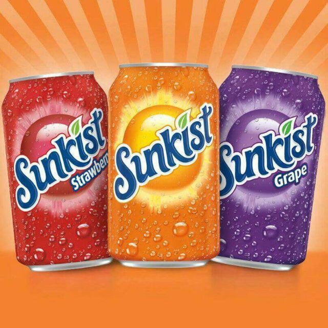 ( Bán sỉ ) Thùng 12 lon Nước ngọt Sunkist 355ml