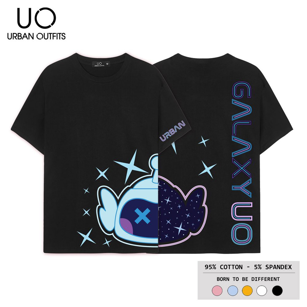 Áo Thun Tay Lỡ Nữ Nam Form Rộng URBAN OUTFITS In Galaxy UO Bot ATO43 100% Cotton