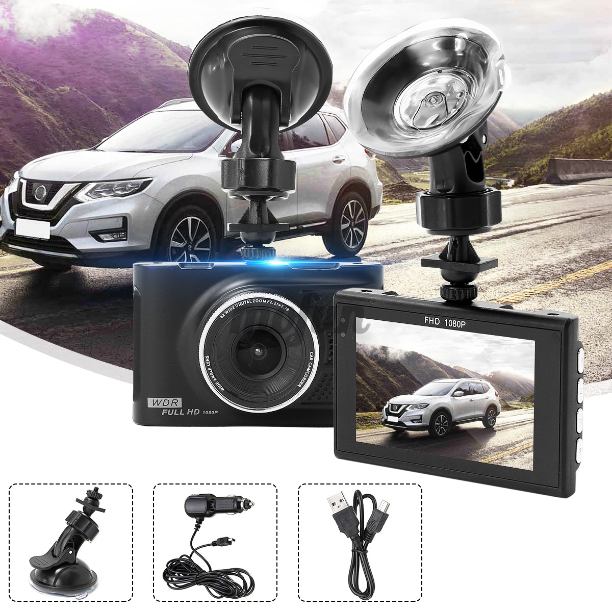 Máy Ghi Hình Mini Hd 1080p Hỗ Trợ Đỗ Xe Ban Đêm 3.0-inch Bằng Hợp Kim Kẽm: 120 ° Pixels: 500 Million