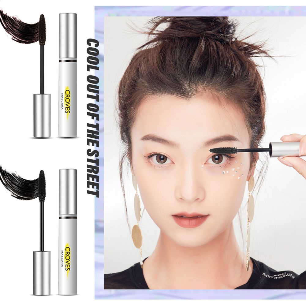 [Hàng mới về] Mascara chải lông mi sợi 4D chống thấm nước lâu trôi cao cấp dành cho trang điểm