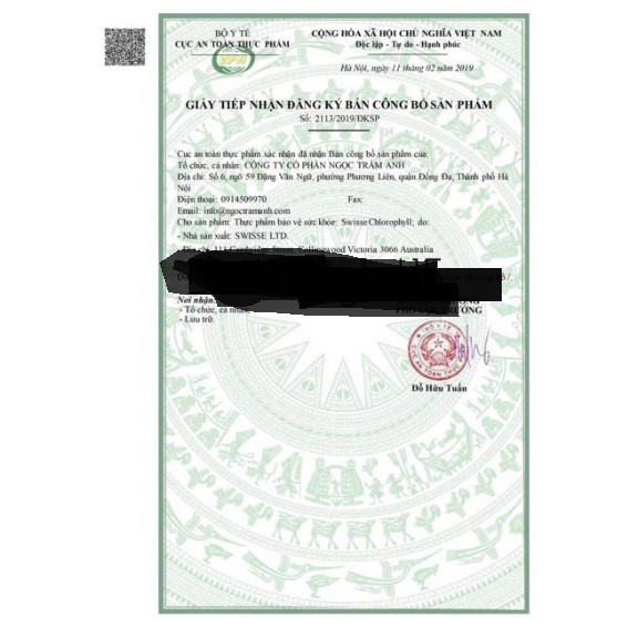 Nước diệp lục Swisse Chlorophyll 500ml | Thế Giới Skin Care