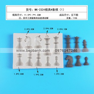 Khuôn silicon 4D bộ cờ vua