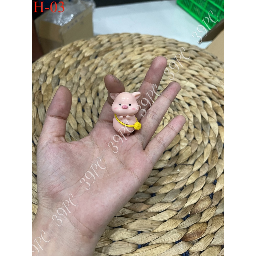 Mô Hình Mèo Con – Heo Con Mini Dễ Thương Trang Trí PC, Góc Học Tập