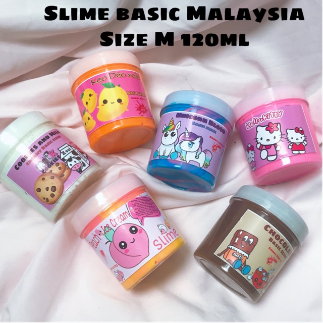 Slime size 120ml chất basic Malaysia