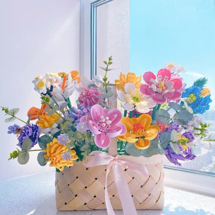 Đồ chơi lắp ráp SLUBAN hình hoa xinh xắn cho trẻ em