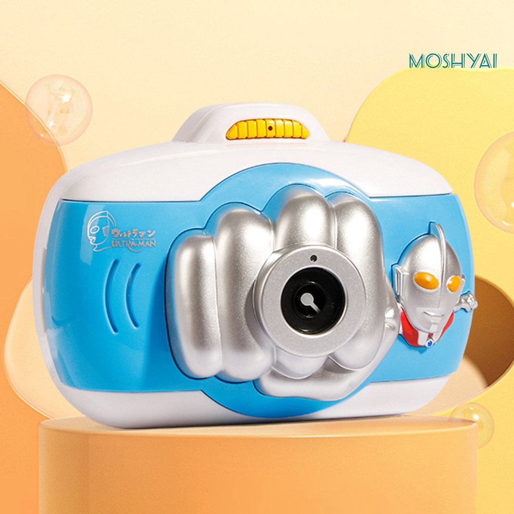 Máy Thổi Bong Bóng Hình Ultraman Bằng Nhựa Có Nhạc Thông Dụng Cho Hoạt Động Ngoài Trời