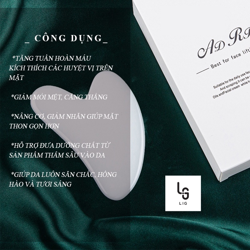 Set Cây Lăn Và Thanh Cạo Salorie LIG Mát Xa Da Mặt Chống Nếp Nhăn