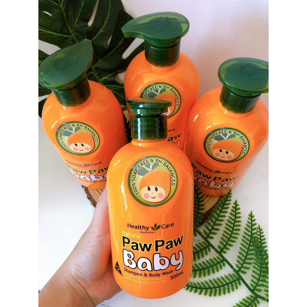 Sữa tắm gội Paw Paw Baby Healthy Care Úc dành cho bé Úc