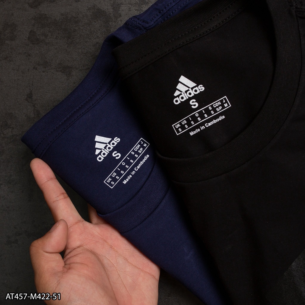 Áo thun Adidas in logo cùng màu 100% Cotton AT457 - áo thun nam VNXK