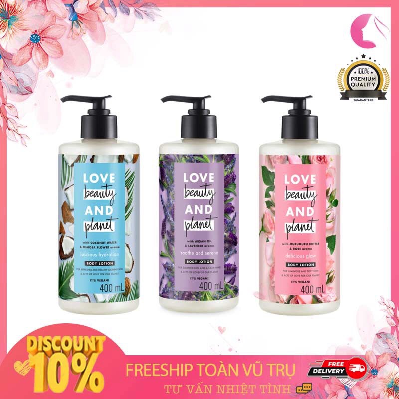 SỮA DƯỠNG THỂ LOVE BEAUTY AND PLANET BODY LOTION 400ML