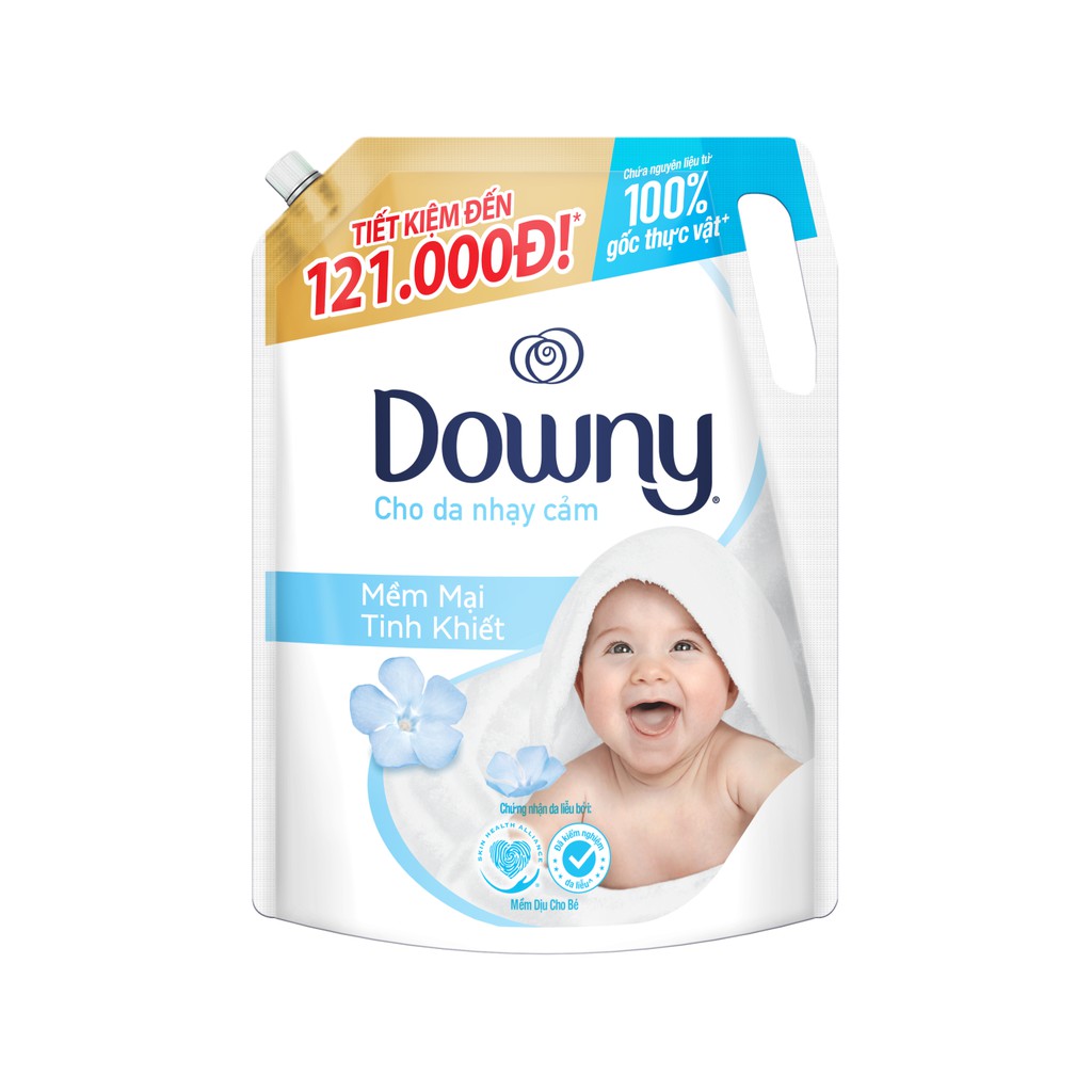 Nước xả Downy Dịu Nhẹ túi 2.6L cho Da Nhạy Cảm