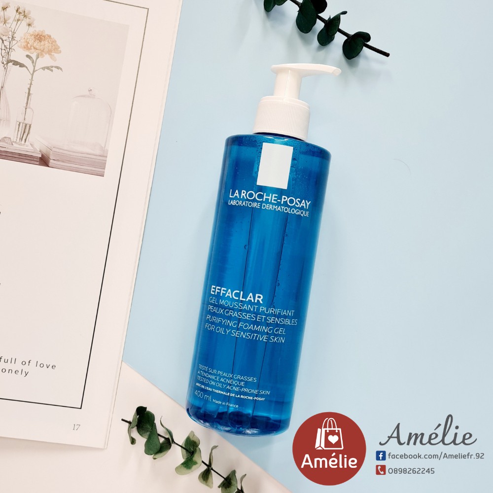 Sữa rửa mặt dạng gel tạo bọt La Roche-Posay Effaclar Purifying Foaming Gel 400ml dành cho da dầu mụn nhạy cảm | BigBuy360 - bigbuy360.vn