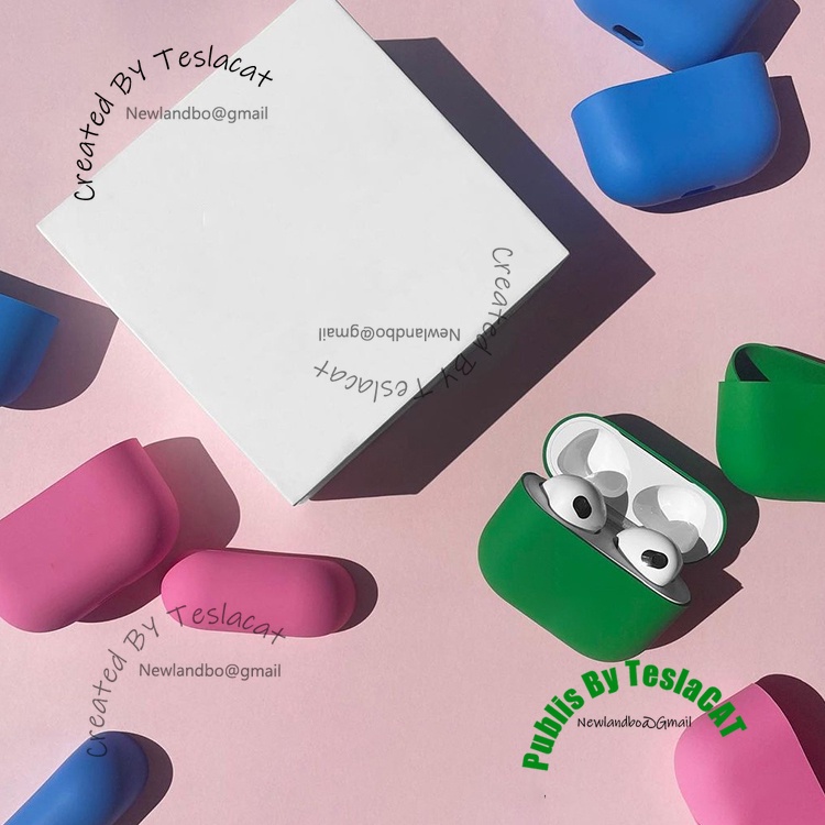 Vỏ Bảo Vệ Hộp Sạc Tai Nghe Apple Airpods Gen2 AirpodsPro H4F9Ke Bằng silicon Siêu Mỏng 19 Màu Tùy Chọn