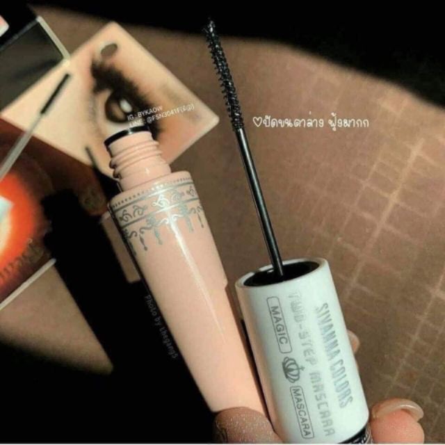 Mascara Chuốt Mi 2 Đầu Sivanna Colors Two-Step Bigeye Beauty Max Waterproof Lash Volume