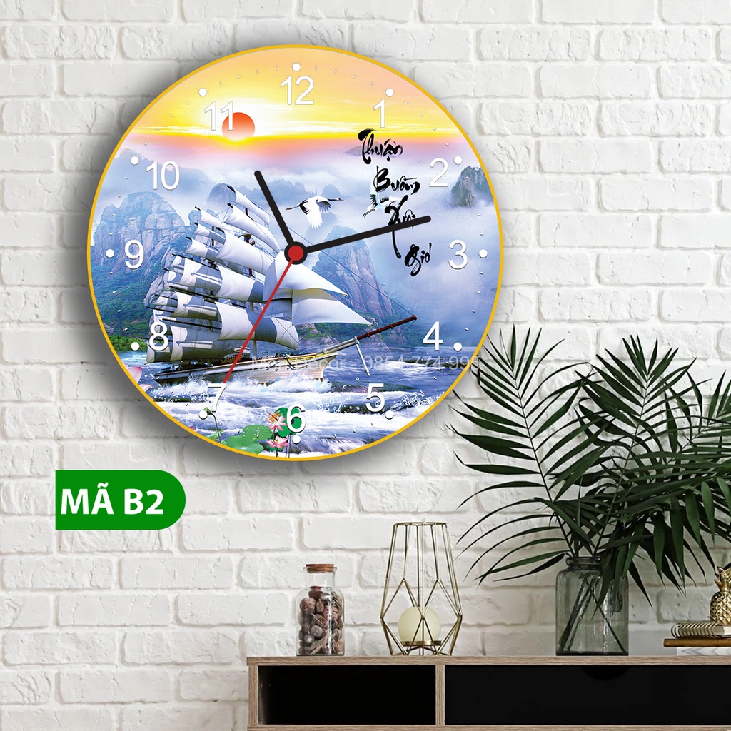 Đồng Hồ Treo Tường Kim Trôi Tráng Gương 3D Chất Lượng Cao Cấp các mẫu TẶNG KÈM PIN + MÓC TREO