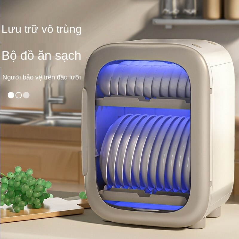 Cống Giá Bát Đĩa  Đồ Ăn Tia cực tím Khử Trùng Tủ Hộp Lưu Trữ Nhà Bếp Diệt Khuẩn Công Suất Lớn