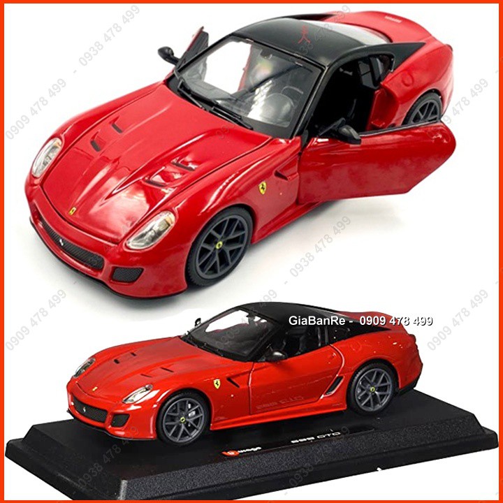 Xe Mô Hình Kim Loại Ferrari 599 GTO - Tỉ Lệ 1:24 - Bburago - Đỏ - 8159.1