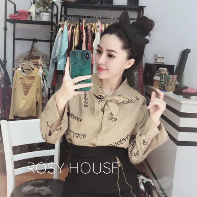 ÁO SƠ MI BUỘC NƠ