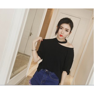 Áo Lệch Vai Dây Cổ