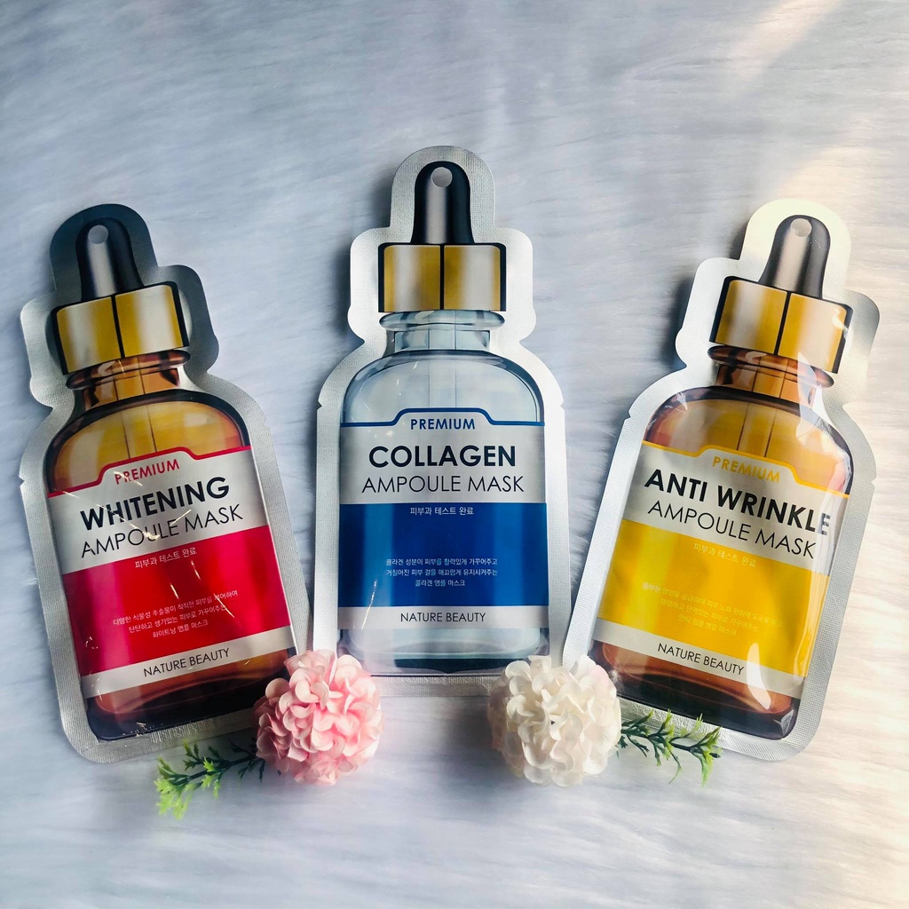 mặt nạ Premium Collagen Ampoule Mask mặt nạ tinh chất chống lão hóa  dưỡng sáng da se khít lỗ chân lông | BigBuy360 - bigbuy360.vn