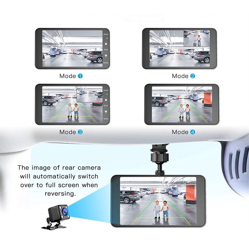 Camera hành trình ONTEK S18 2 mắt ghi hình trước sau 1080P Full HD Tiếng Việt-CHÍNH HÃNG