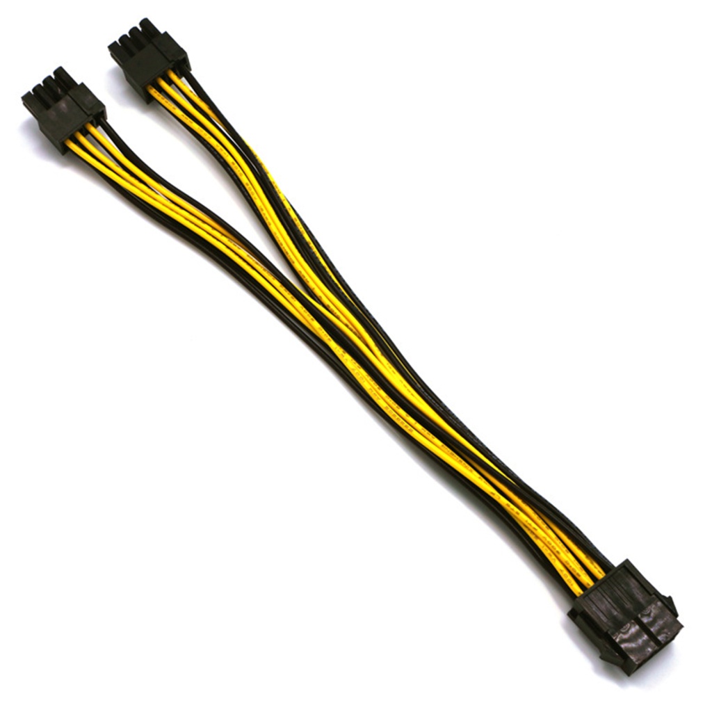 Dây Cáp Nối Card Đồ Họa CPU Molex 6P Sang 6 + 2P 6Pin + 2Pin 20cm 8PIN